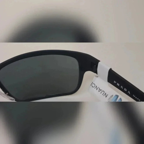 Prada Linea Rossa GT Sunglasses Black Matte Retainer Strap SPS 50Q 64-18-130 - Picture 12 of 12